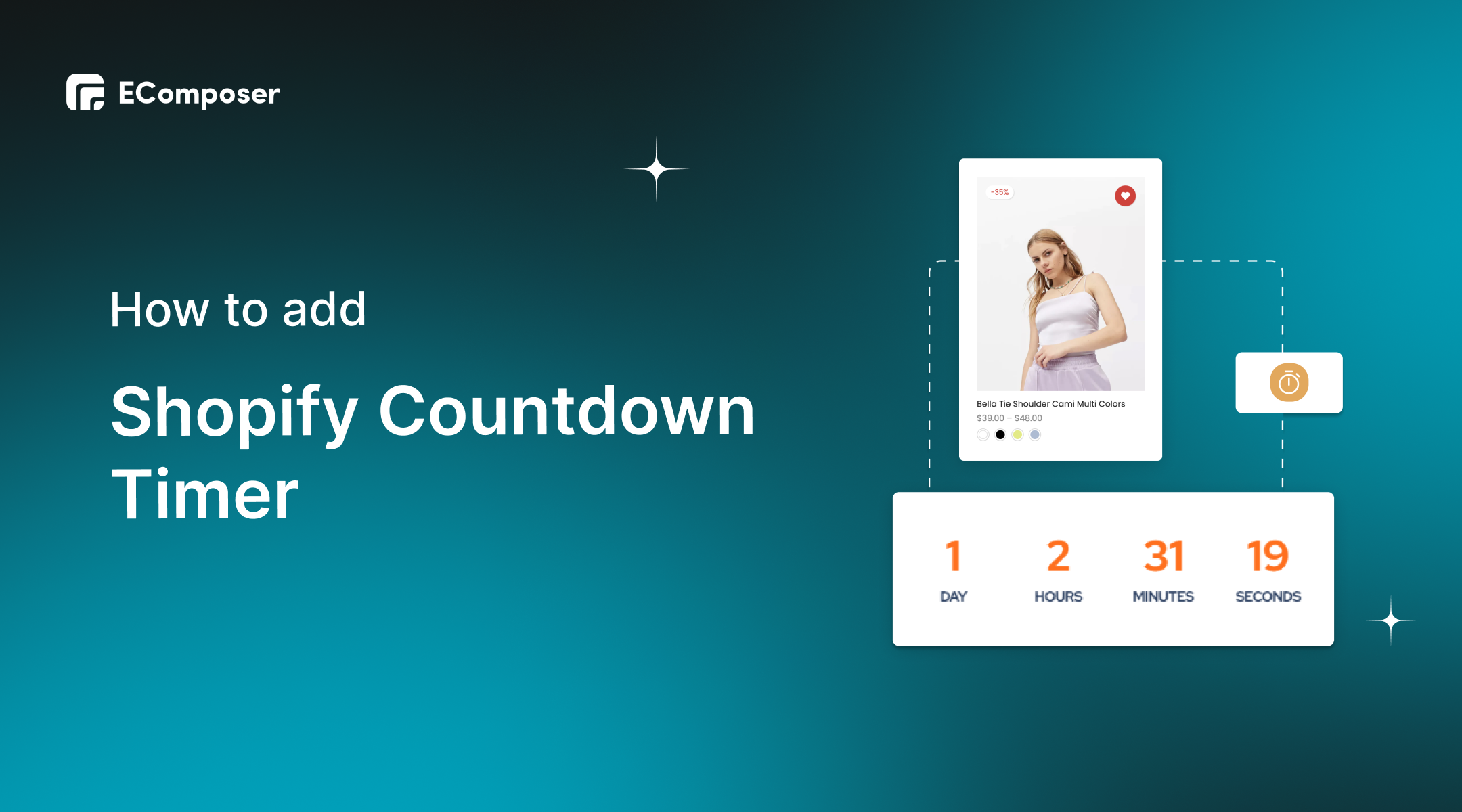 How to create and customize Countdown Timer – EComposer Page Builder