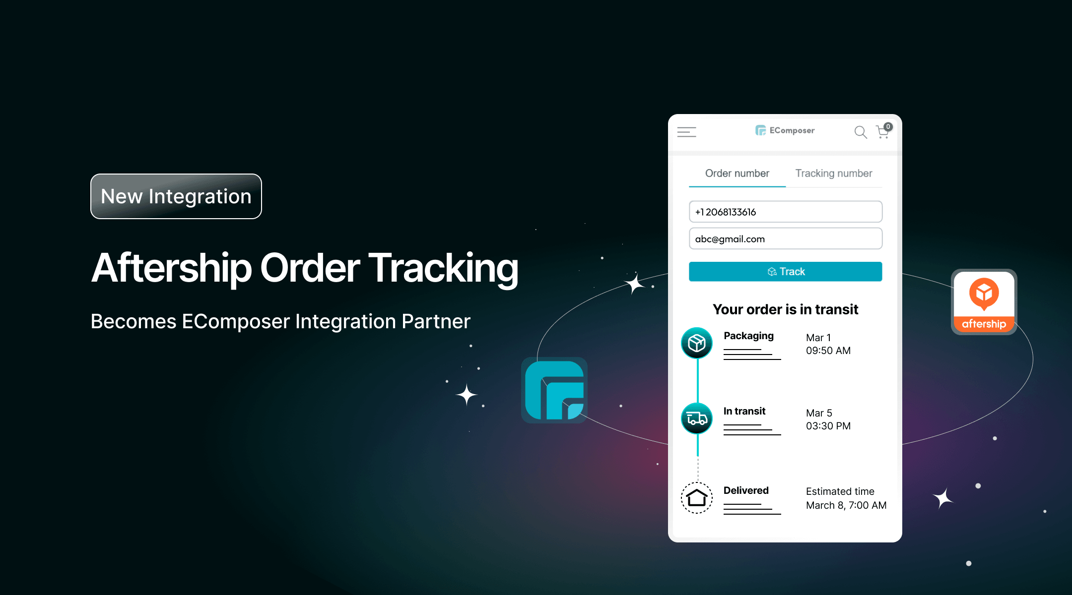 New Integration: EComposer X Aftership Order Tracking - EComposer