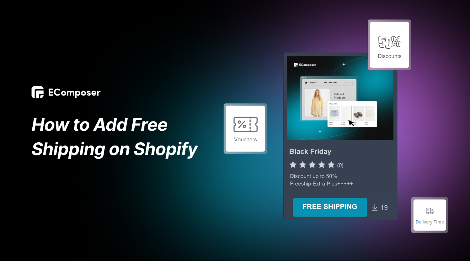 Hextom: Free Shipping Bar - Shopify native promotion App, Free Shipping Bar  by Hextom