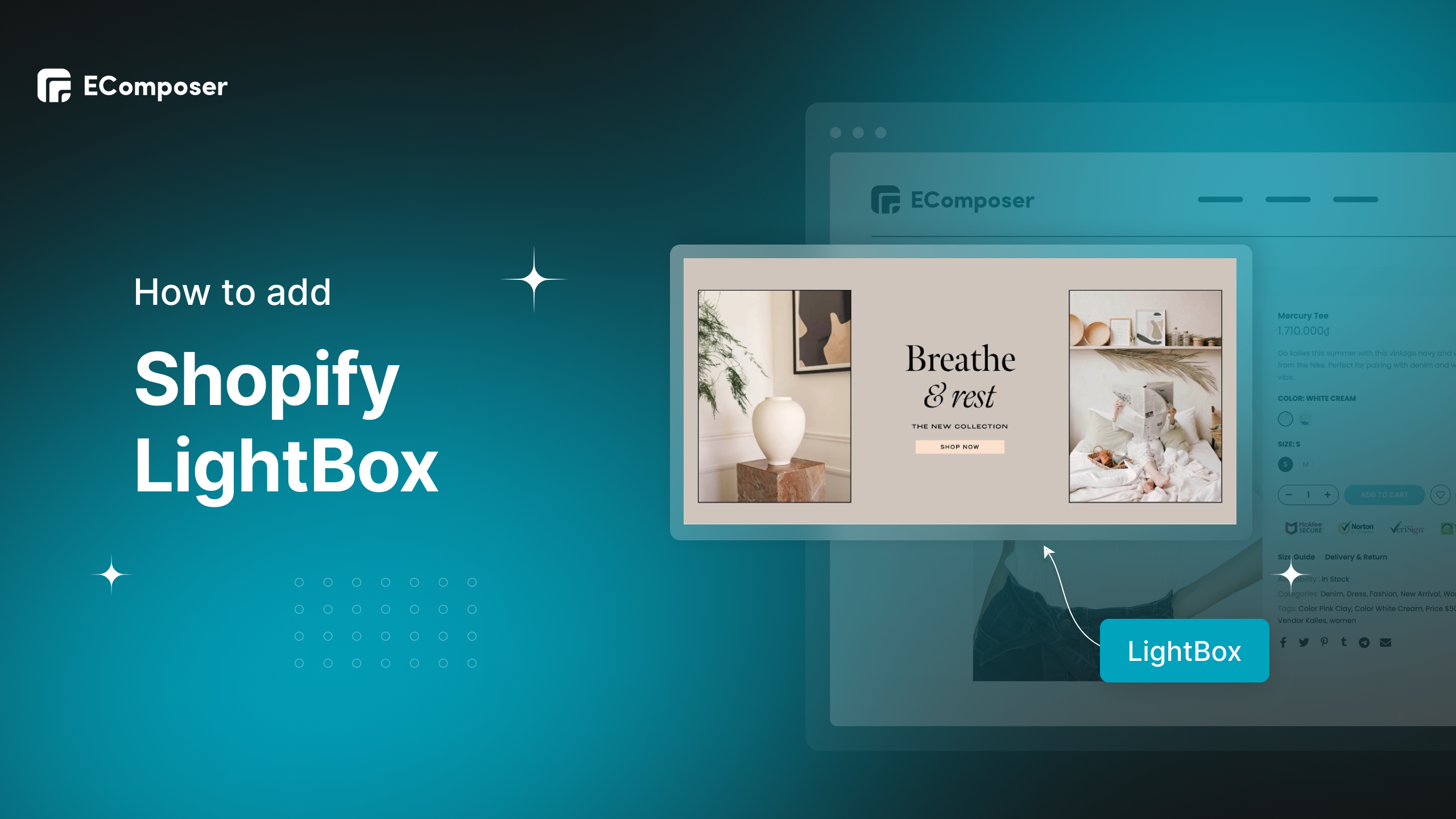 How to add Shopify LightBox without coding [FREE] – EComposer