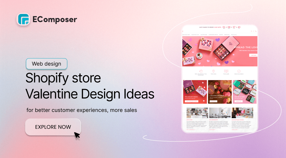 10+ Website Design Ideas for 2024 Valentine's Day + Real Examples -  EComposer
