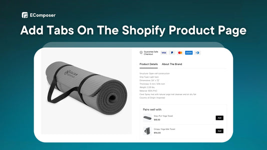 Add tabs on Shopify product page
