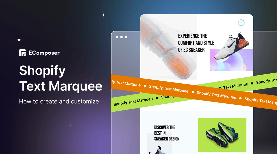 Free Shopify Text Marquee: How to Create and Customize - EComposer Visual Page Builder