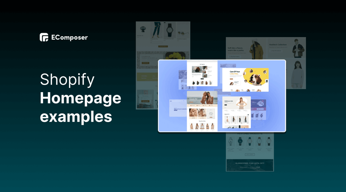 Shopify Homepage examples