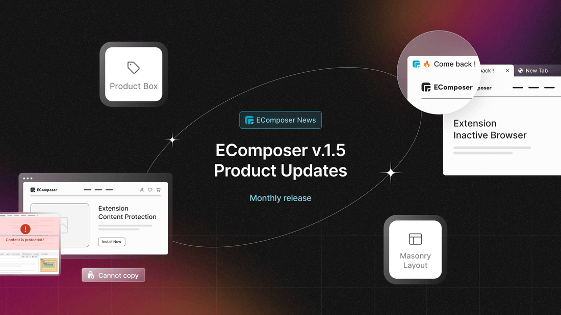[Welcome 2023] EComposer 1.5 - Product updates and Insights - EComposer Visual Page Builder
