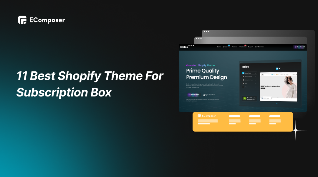 11 Best Shopify Theme For Subscription Box