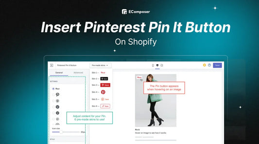 how to insert pinterest pin it button on Shopify