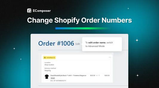 Change Shopify order numbers
