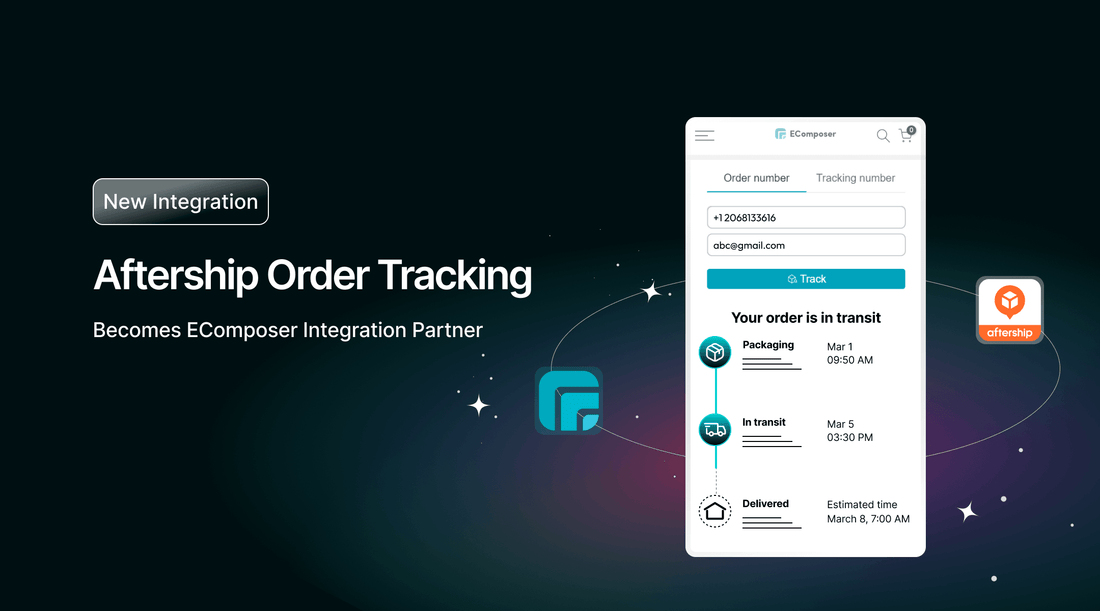New integration: EComposer x Aftership Order Tracking - EComposer Visual Page Builder