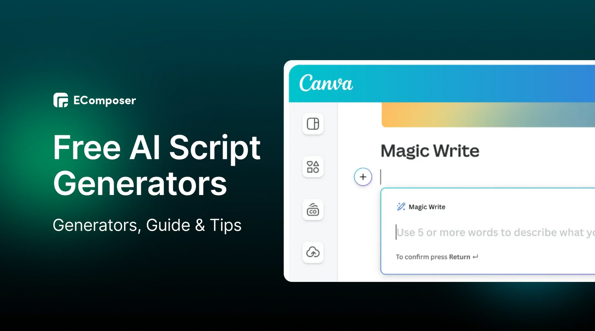 Top 17 Free AI Script Generators for Video and Content 2026 – EComposer