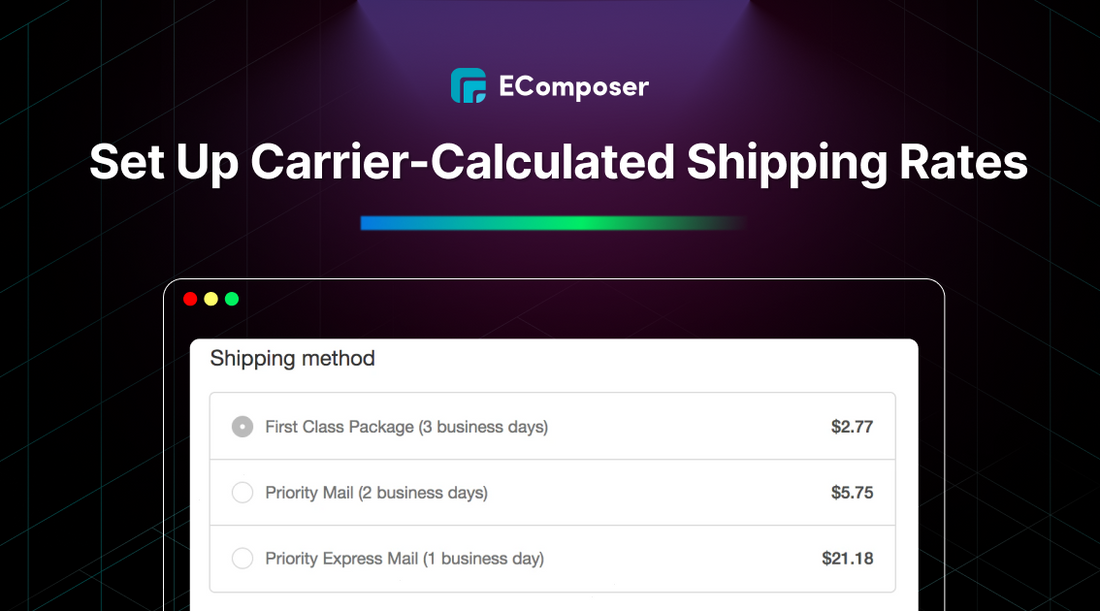 Set up carrier-calculated shipping rates in Shopify