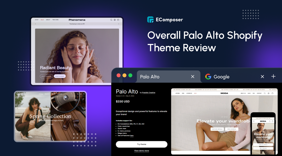 Overall Palo Alto Shopify Theme: Features, Pros, Cons & Ratings