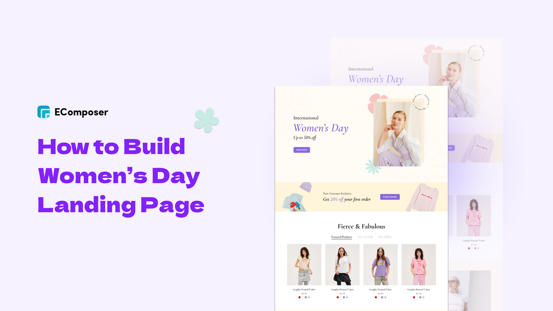 how to build an unique women's day landing page
