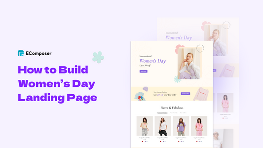 how to build an unique women's day landing page
