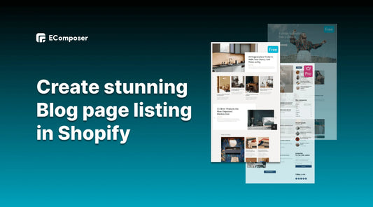 Shopify Blog listing page