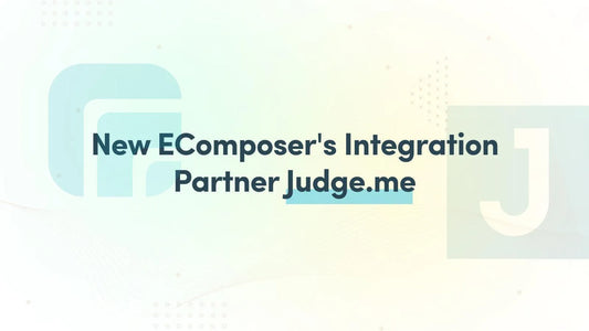 EComposer partners up with Judge.me - EComposer Visual Page Builder