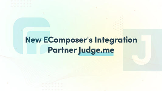 EComposer partners up with Judge.me - EComposer Visual Page Builder
