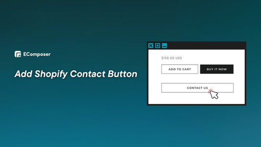 add contact us button for shopify