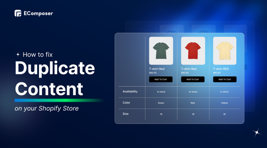 fix duplicate content on shopify