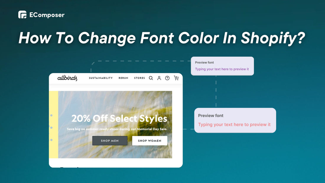 How to change font color in Shopify