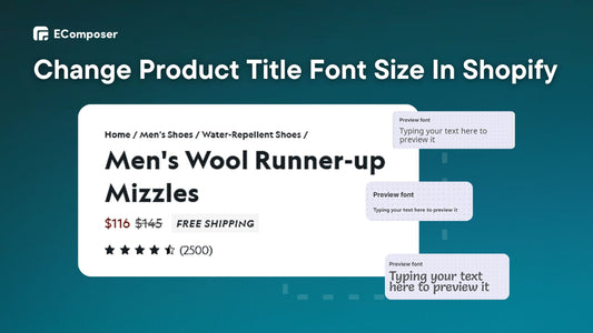  Change product title font size in Shopify