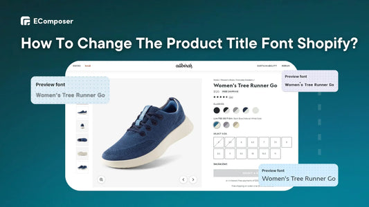Change product title font