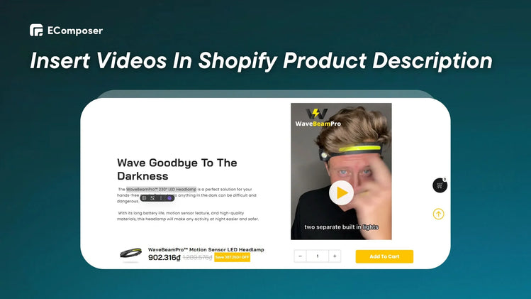 How To Insert Videos In Shopify Product Description? – EComposer