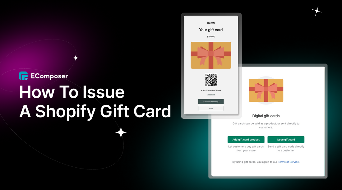 How to issue a gift card on Shopify