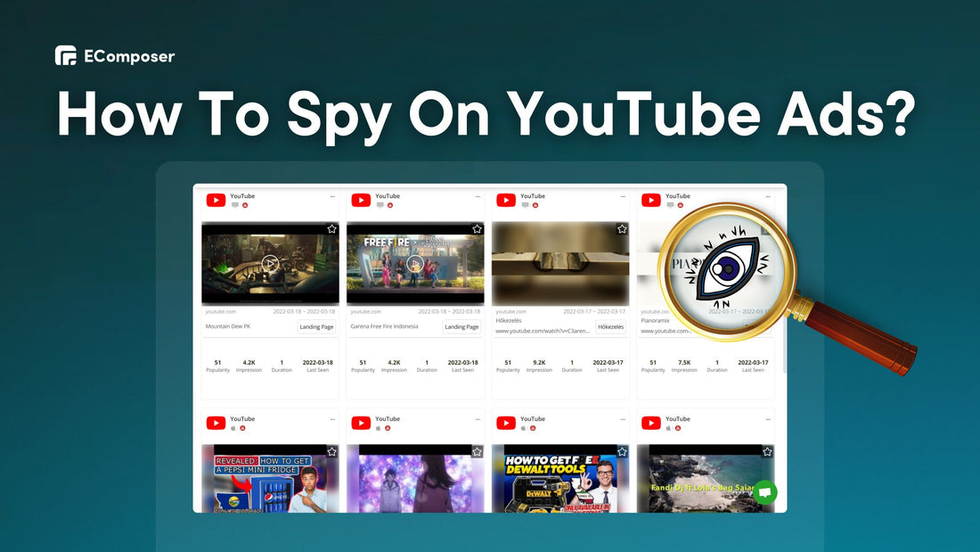 Spy on YouTube ads