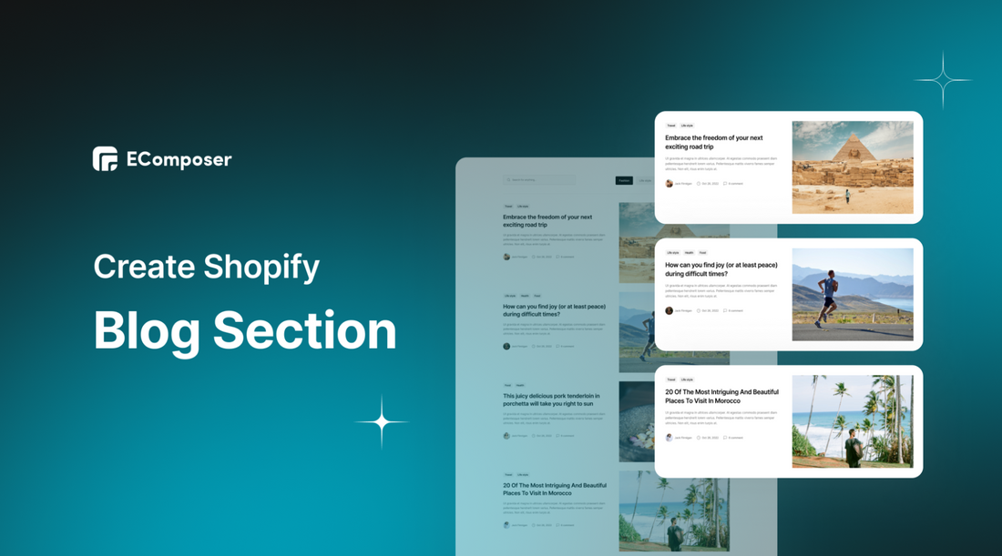 how to create Shopify blog section