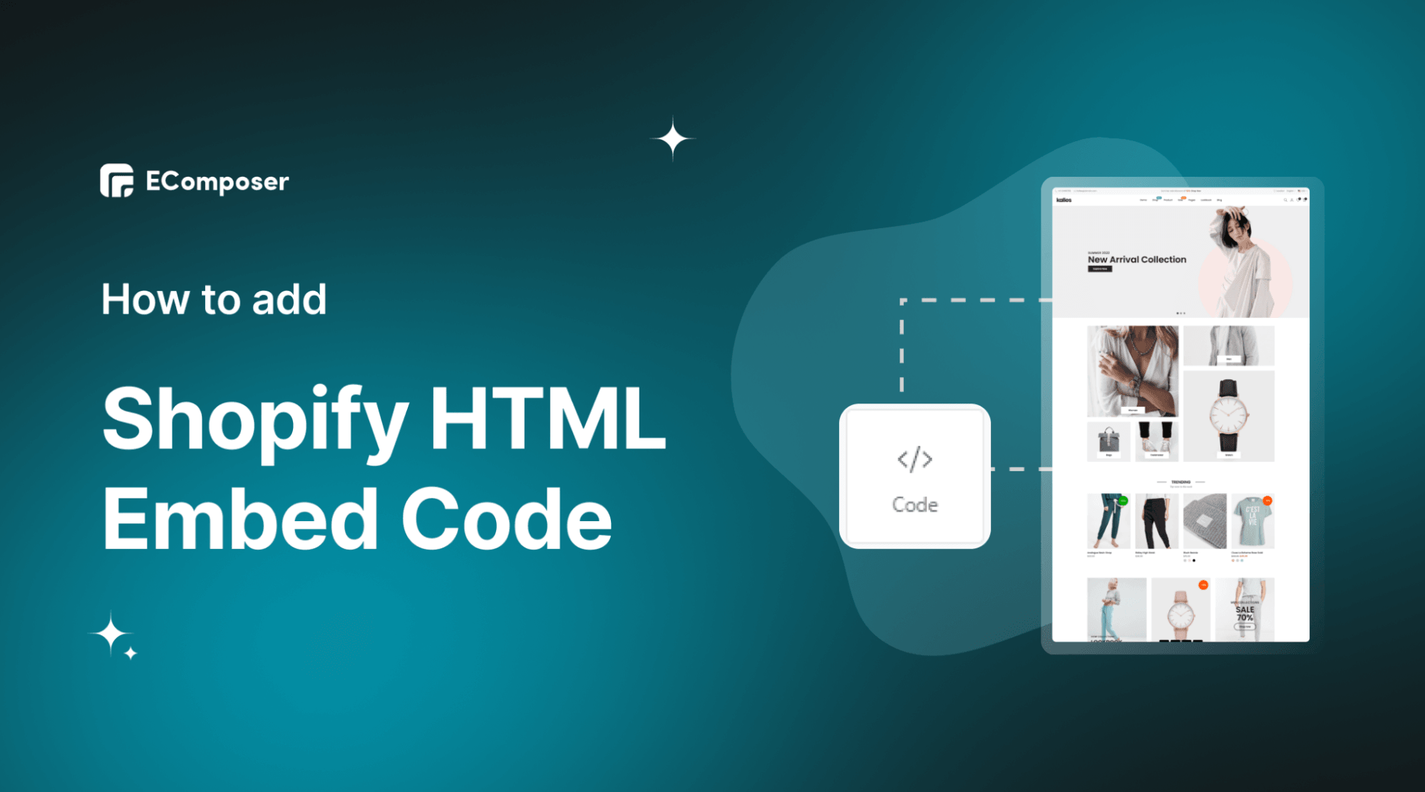How to Add HTML Embed Codes to Shopify Store – EComposer