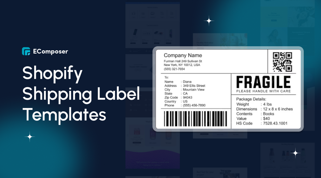 Shopify shipping label templates