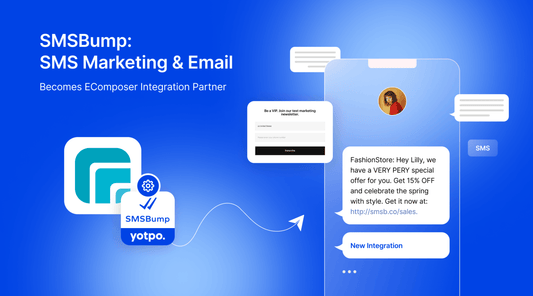 EComposer partnered with SMSBump: New Integration Release - EComposer Visual Page Builder