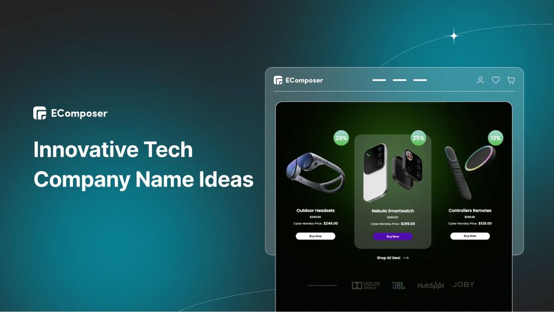315+ Innovative Tech Company Names for a Winning Startup β EComposer