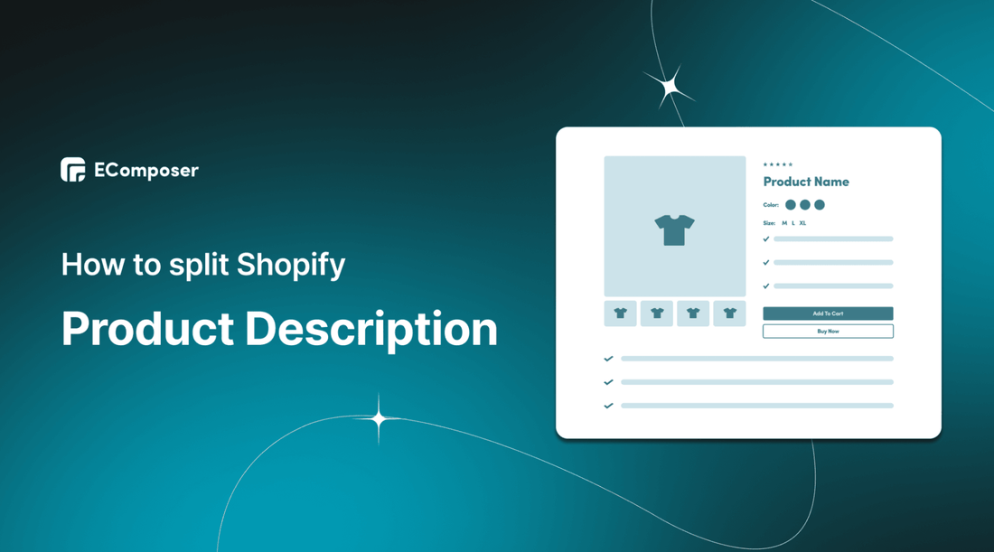 Split Card Shopify How to easily Split Shopify Product Description - EComposer
