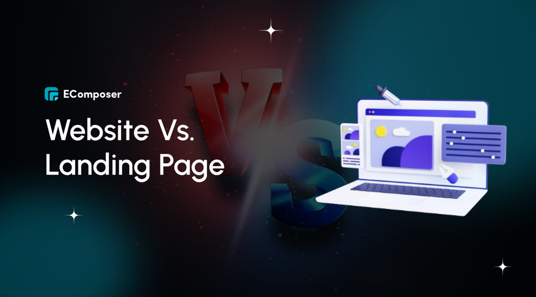 Website vs. landing page