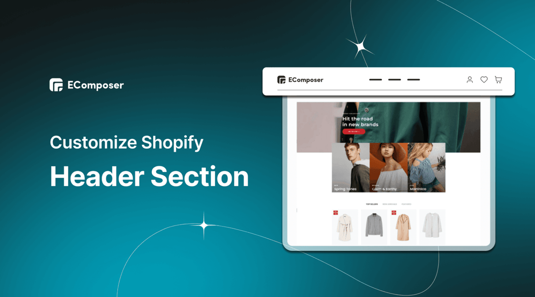 how to create Shopify header section