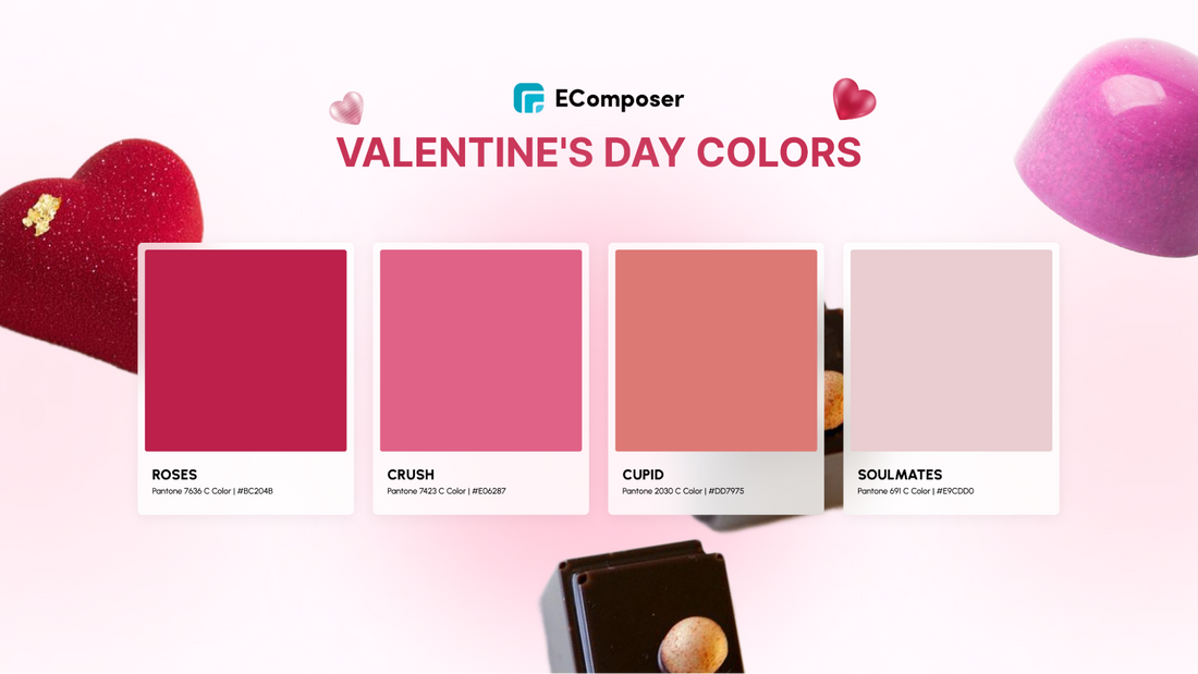 Valentine's colors - Valentine's Day color palettes