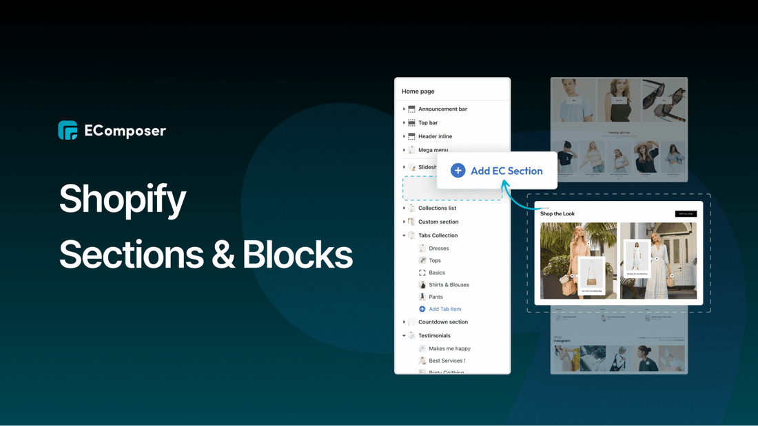 Shopify sections and blocks