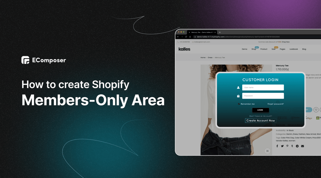 How to create Shopify members-only area