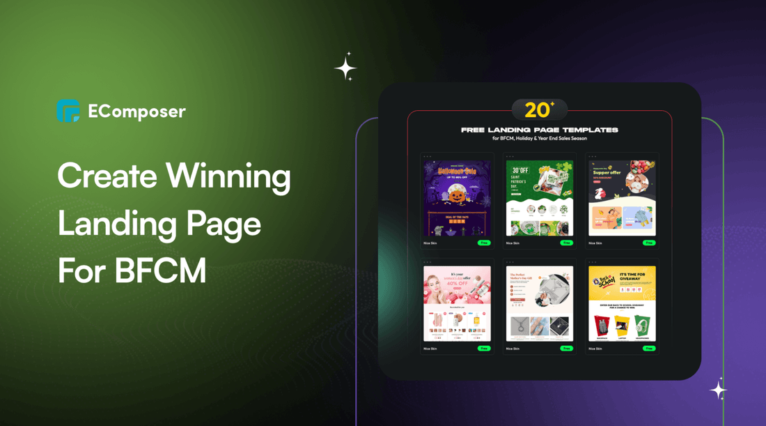 create winning landing page for BFCM