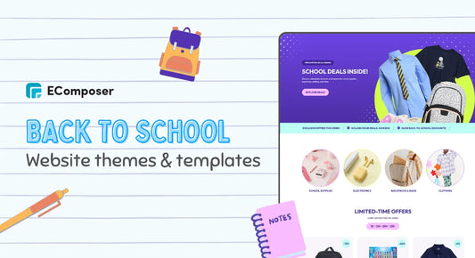 Back to school website themes & templates