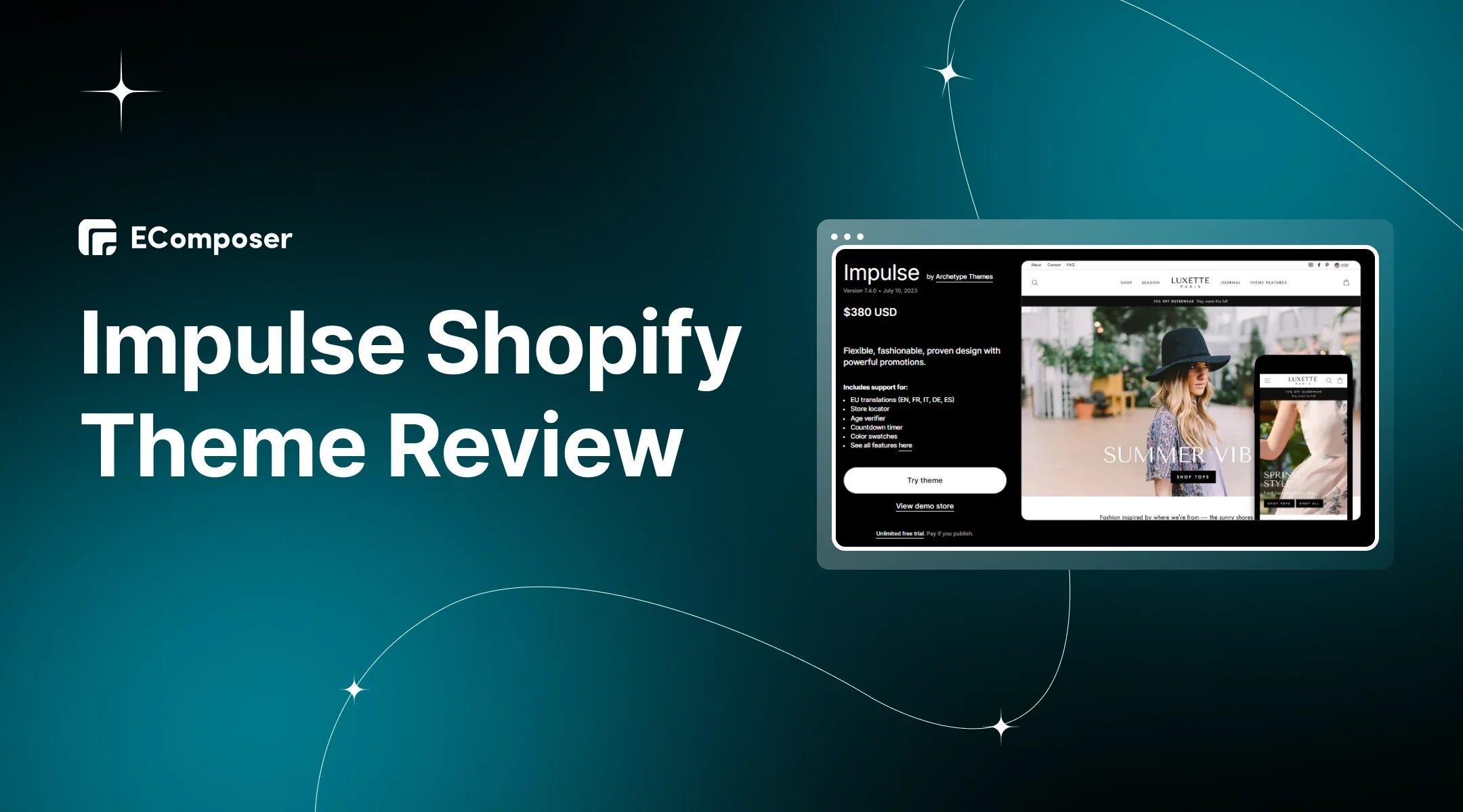 Impulse Shopify Theme Review Features, Pros, Cons & Ratings
