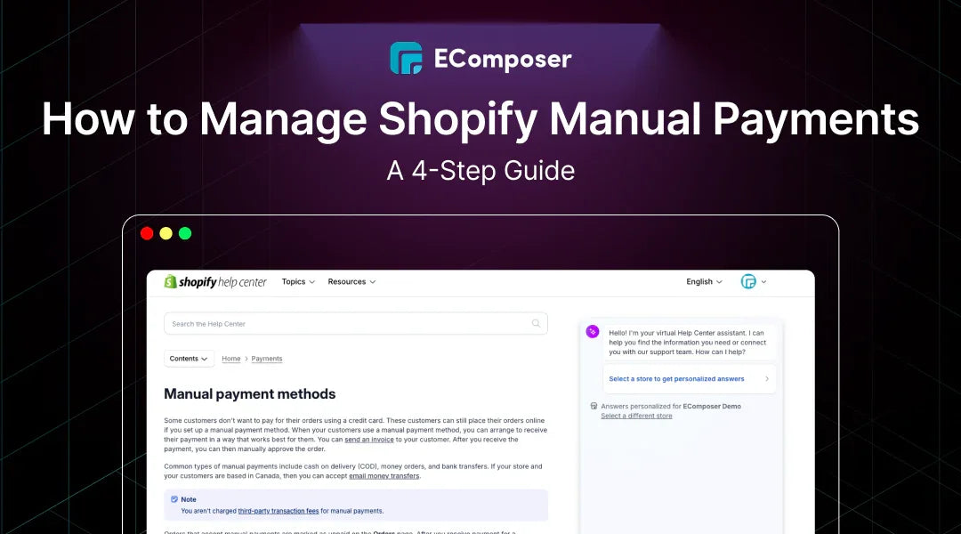 How to Manage Shopify Manual Payments? 2026 Guide