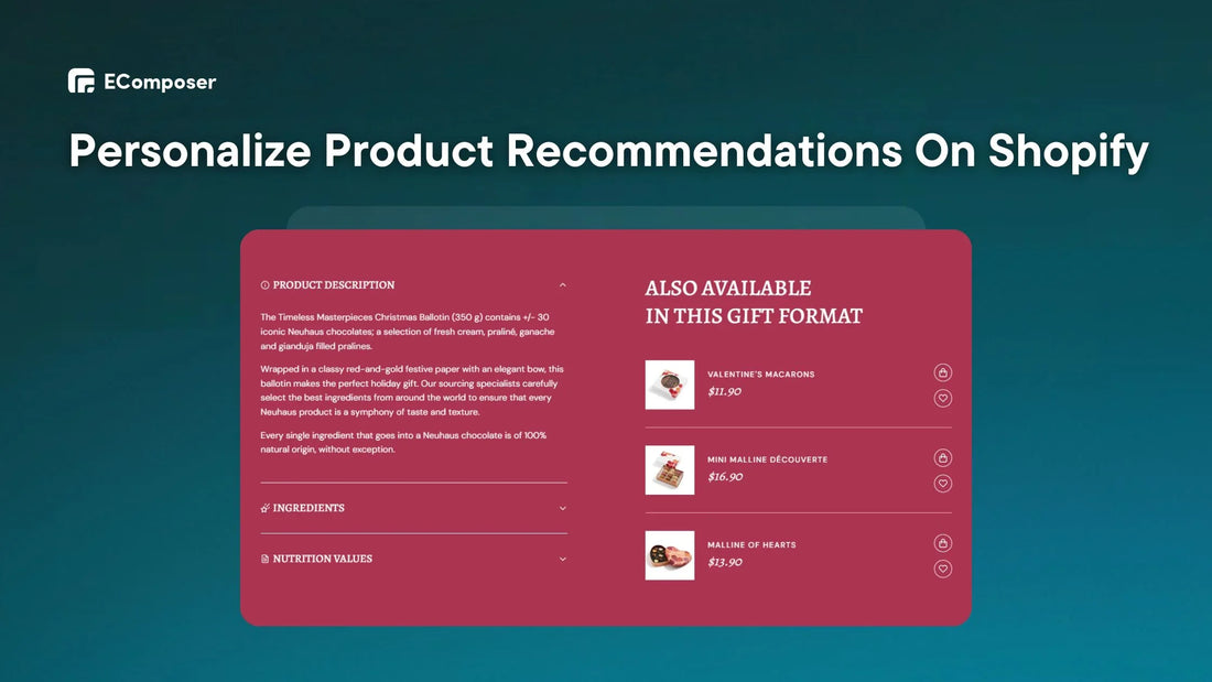 product recommendation Shopify