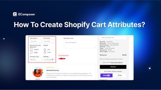 Shopify cart attributes