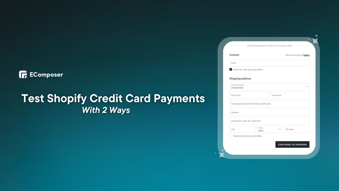 shopify test credit card