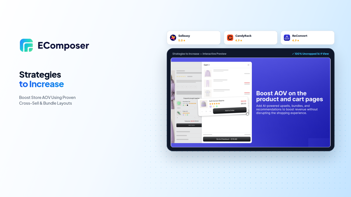 10+ Strategies to Increase the Average Order Value (AOV) for Shopify Stores - EComposer Guide