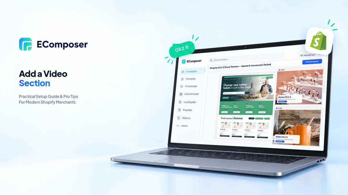 How to Add a Video Section to Shopify Store - EComposer Guide