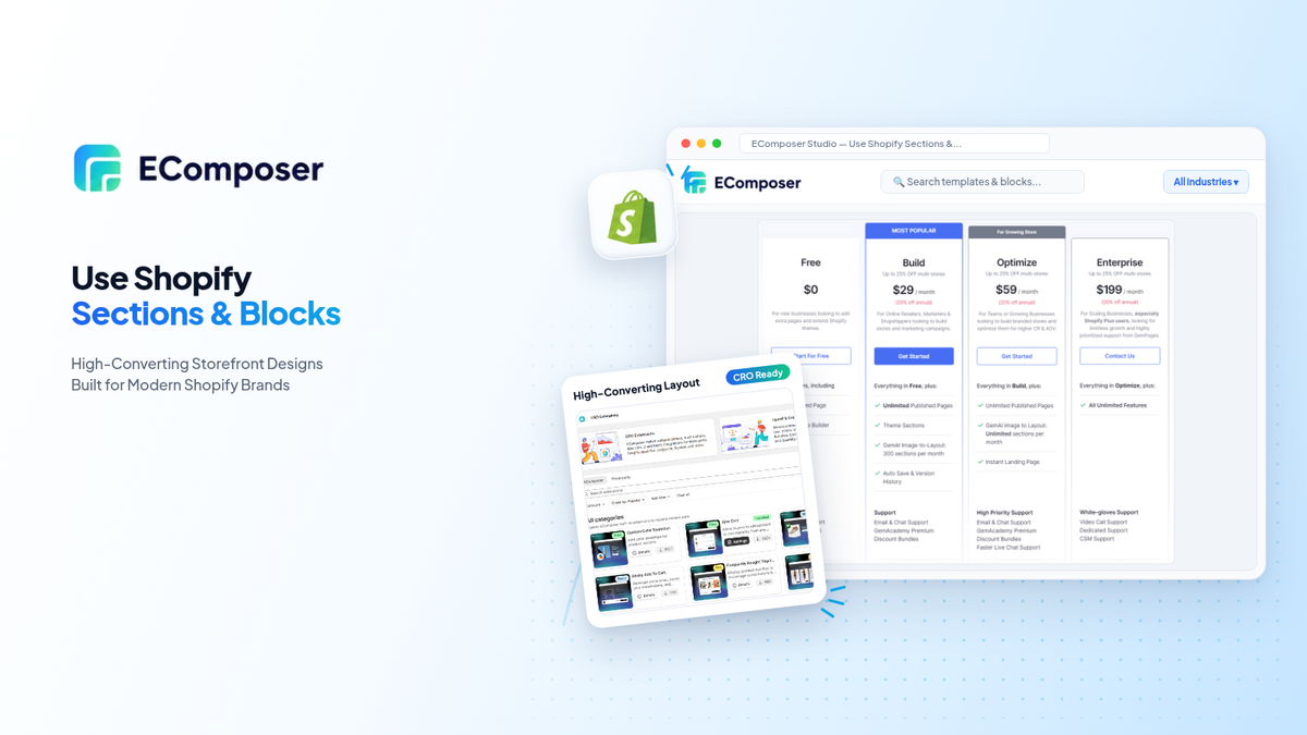 How to use Shopify Sections & Blocks for theme customization - EComposer Guide